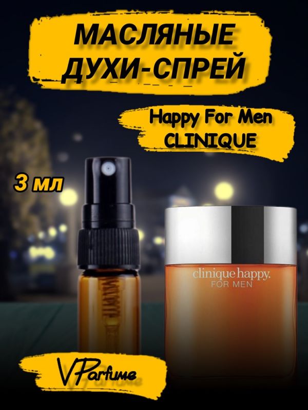 Oil perfume spray Clinique Happy For Man (3 ml)